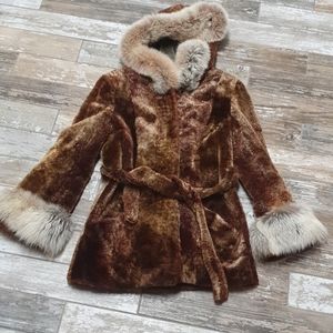 Real fur jacket